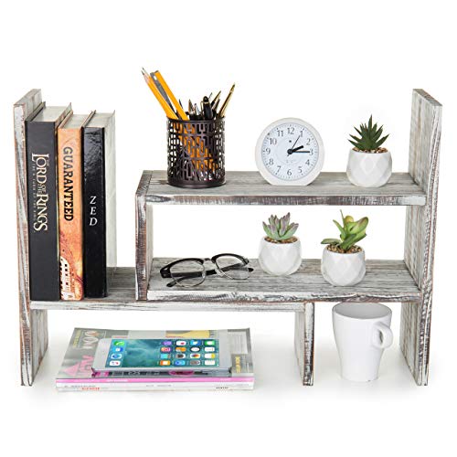 Algopix Similar Product 12 - MyGift Adjustable Solid Wood Desktop