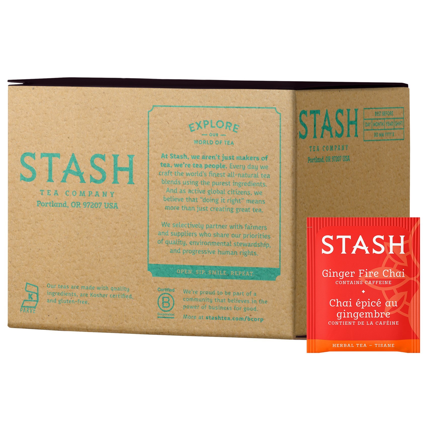 Algopix Similar Product 5 - Stash Tea Ginger Fire Chai Herbal Tea 