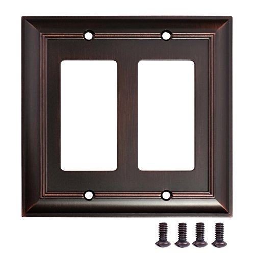 Algopix Similar Product 14 - Amazon Basics Double Gang Light Switch