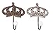 Algopix Similar Product 12 - Deco 79 93233 Iron Crown Wall Hooks 5