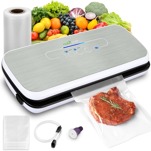 Algopix Similar Product 17 - NutriChef Food Vacuum Sealer Machine 