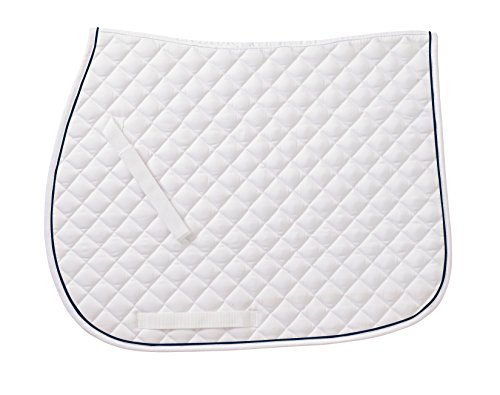Algopix Similar Product 6 - Ovation Coolmax Saddle Pad WhiteNavy