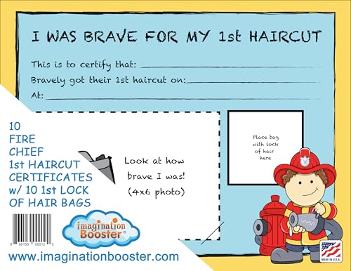 Algopix Similar Product 7 - FIRE CHIEF FIRST HAIRCUT CERTIFICATES