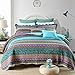 Algopix Similar Product 17 - NEWLAKE Striped Jacquard Style Cotton