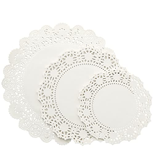 Algopix Similar Product 20 - 150 Pack Round Lace Paper Doilies for