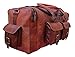 Algopix Similar Product 20 - Vintage Leather 24 Square Chain Duffel