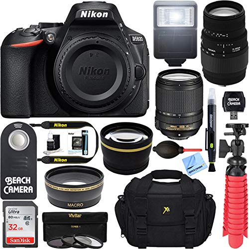 Algopix Similar Product 13 - Nikon 1577 D5600 242 MP DXFormat DSLR