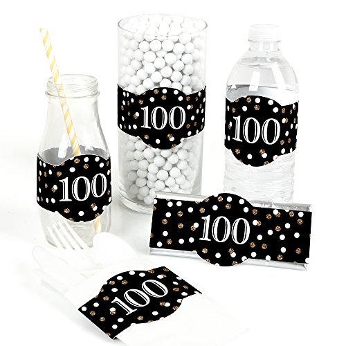 Algopix Similar Product 5 - Adult 100th Birthday  Gold  DIY Party