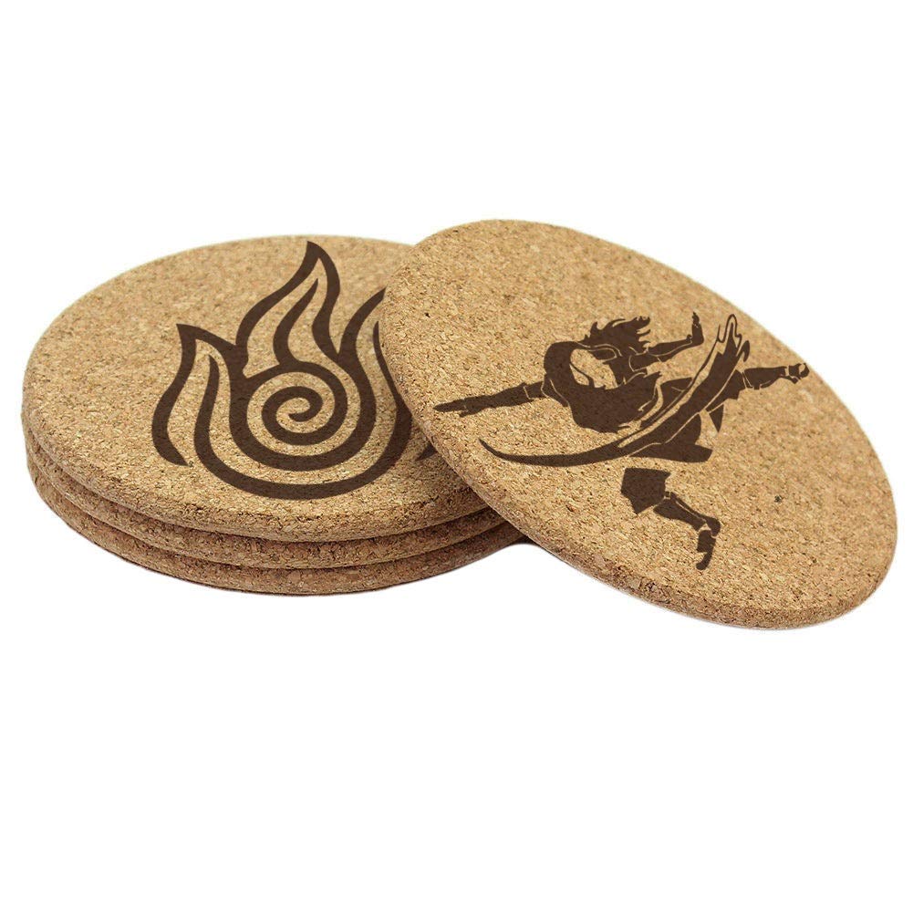 Algopix Similar Product 1 - Avatar 4 Coaster Set Earth Water Air