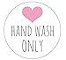 Algopix Similar Product 14 - Hand Wash Only Stickers - Set of 20