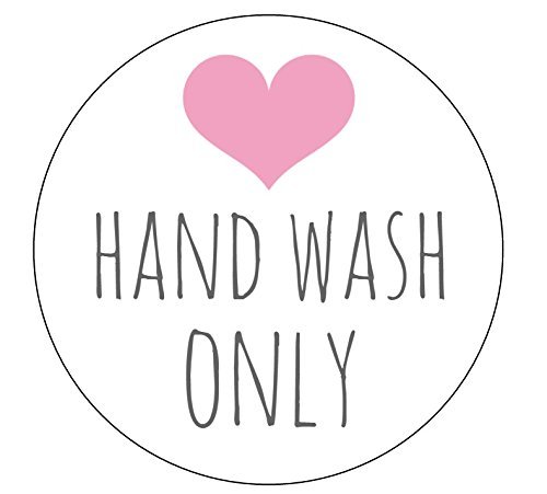 Algopix Similar Product 17 - Hand Wash Only Stickers - Set of 20