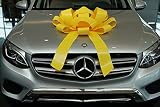 Algopix Similar Product 8 - CarBowz Big Yellow Car Bow Giant 30