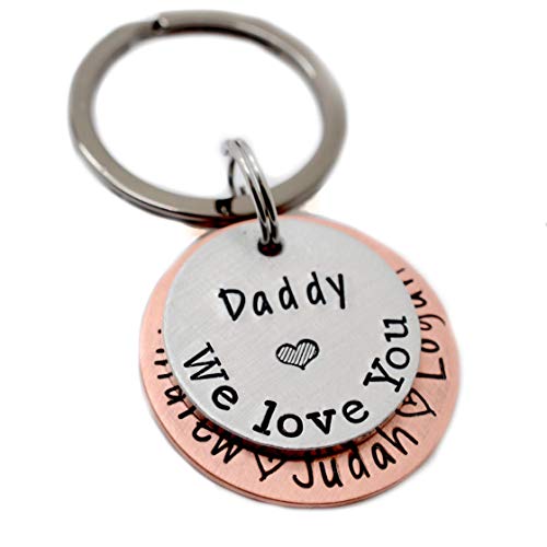 Algopix Similar Product 6 - Personalized Fathers Day Keychain 