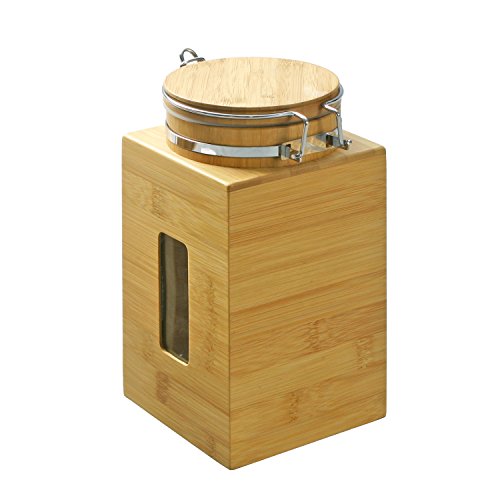 Algopix Similar Product 13 - Furinno DaPur Bamboo Tight Canister