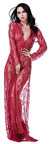 Algopix Similar Product 5 - QinMi Lover Womens Lace Vestidos V