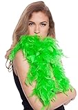 Algopix Similar Product 6 - Folat 62077 Feather Boa Neon Green 180cm