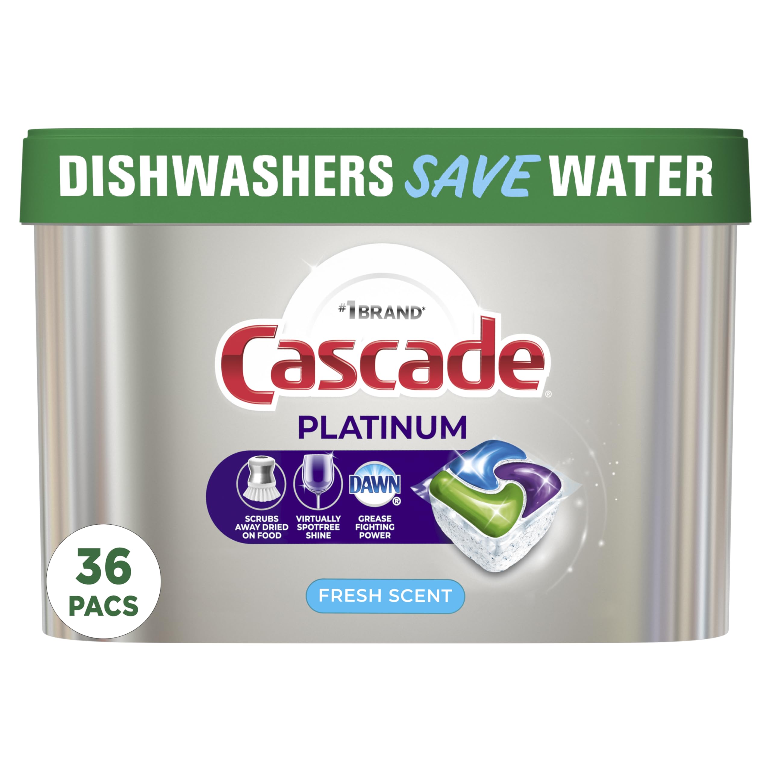 Algopix Similar Product 3 - Cascade Platinum Dishwasher Pods