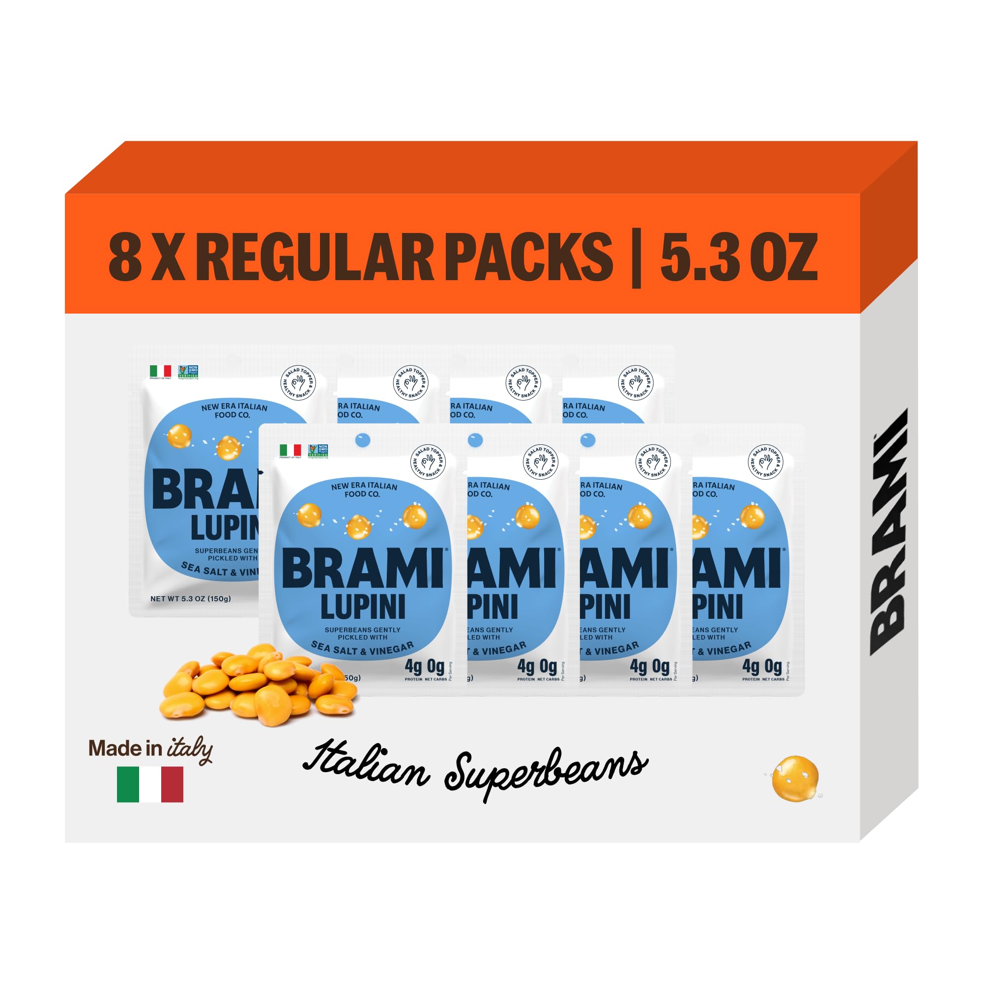 Algopix Similar Product 17 - BRAMI Lupini Beans Snack Sea Salt