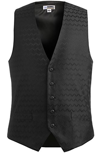 Algopix Similar Product 7 - Edwards MenS Swirl Brocade Vest Black