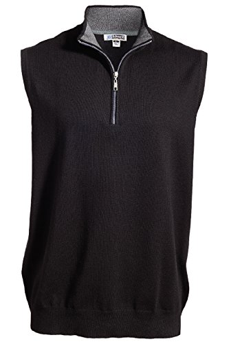 Algopix Similar Product 8 - Edwards Men's 1/4 Zip Fashion Vest Black