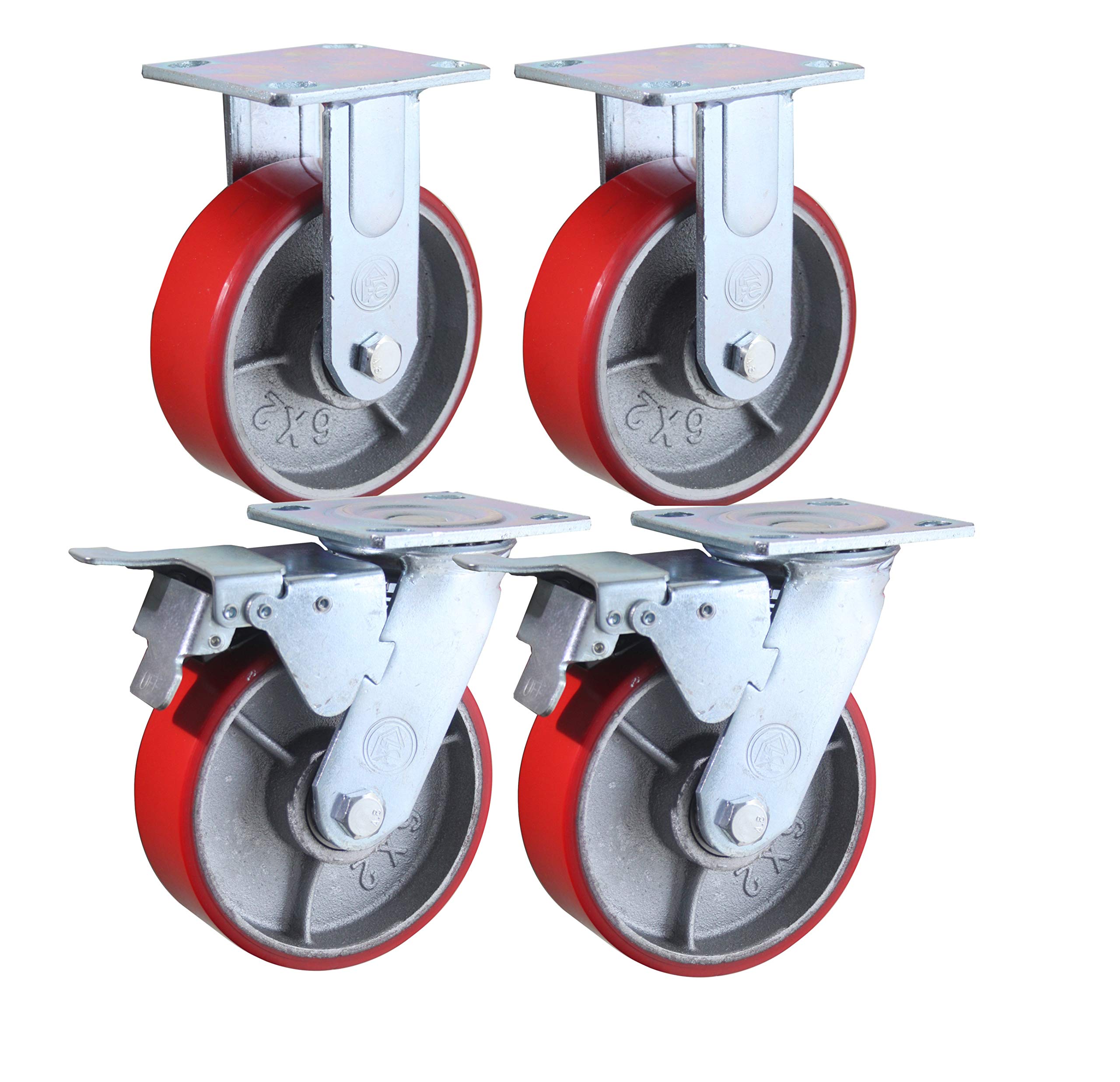Algopix Similar Product 6 - 6 Inch  6 X 2 Industrial Casters  2