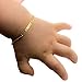 Algopix Similar Product 11 - Baby Name Bar ID Bracelet Gold Plated