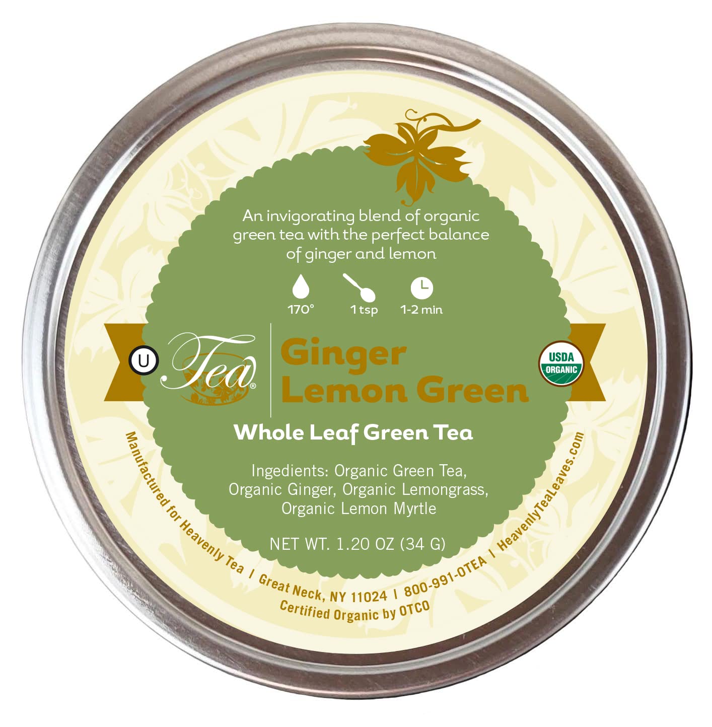 Algopix Similar Product 20 - Heavenly Tea Leaves Organic Ginger