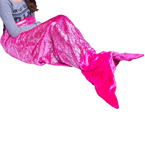 Algopix Similar Product 7 - PixieCrush Mermaid Tail Blanket for