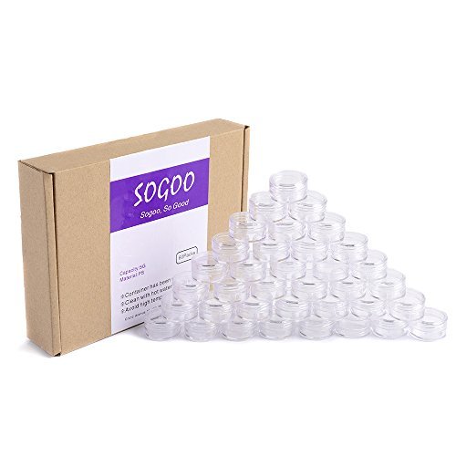Algopix Similar Product 4 - 60 PCs 5 Gram Empty Plastic Cosmetic