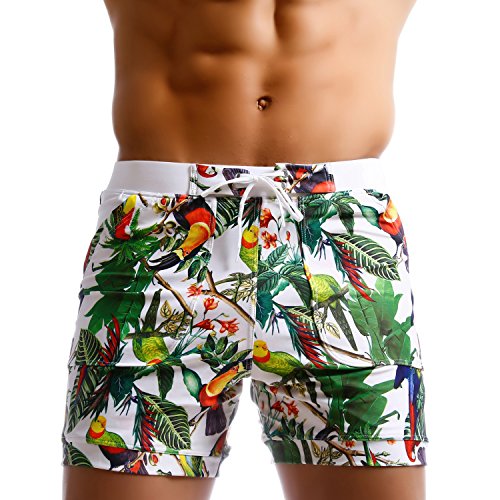 Algopix Similar Product 15 - Taddlee Men Swimwear Swimsuits Flower