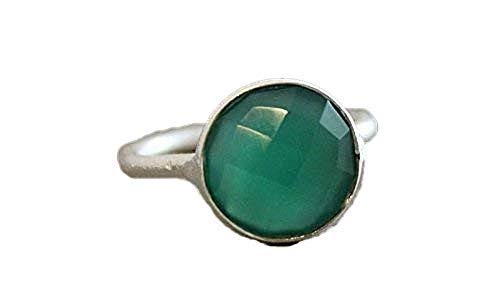 Algopix Similar Product 14 - Handmade Green Onyx Sterling Silver