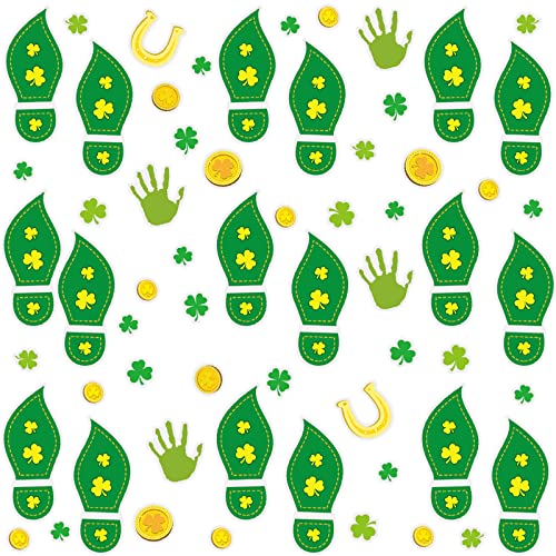 Algopix Similar Product 15 - 400Pcs Leprechaun Footprint Stickers
