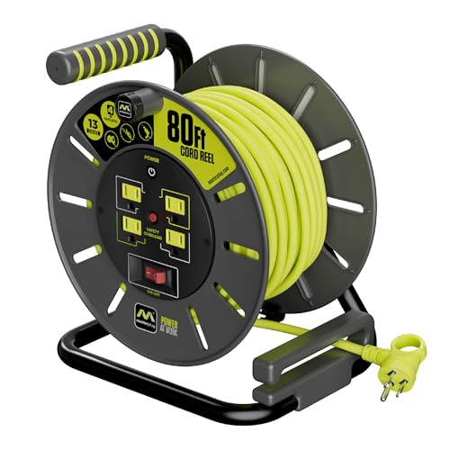 Algopix Similar Product 11 - Masterplug 80ft Cord Reel Retractable