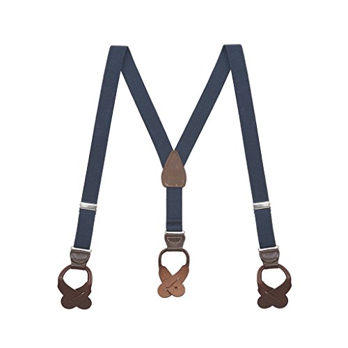 Algopix Similar Product 2 - SuspenderStore Mens 1 Inch Wide Button