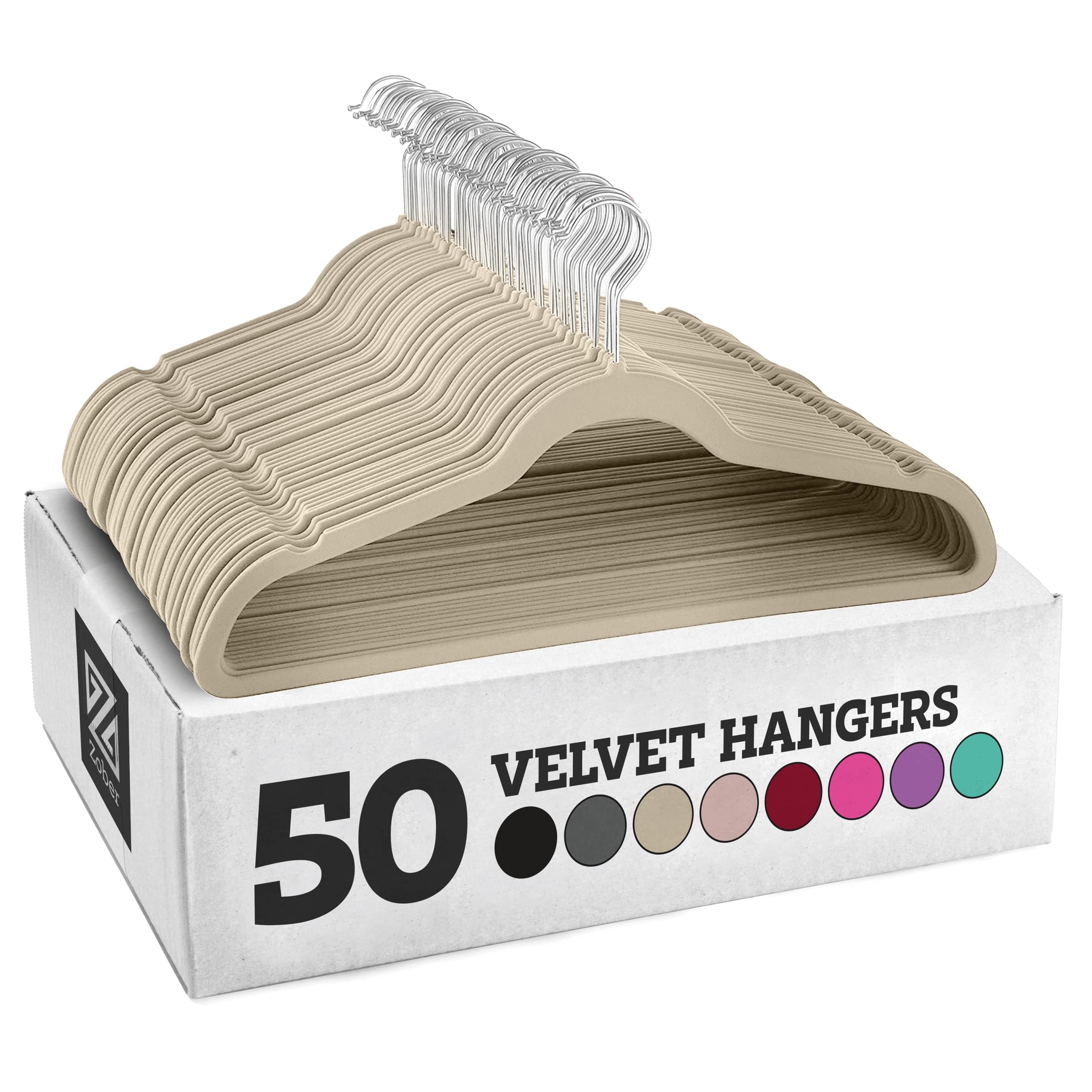 Algopix Similar Product 19 - Zober Velvet Hangers 50 Pack  Heavy