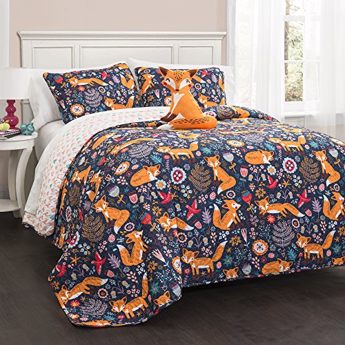 Algopix Similar Product 9 - Lush Decor Pixie Fox Reversible Quilt