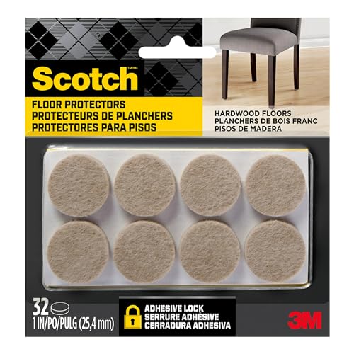 Algopix Similar Product 14 - Scotch Felt Pads 32 PCS Beige Felt