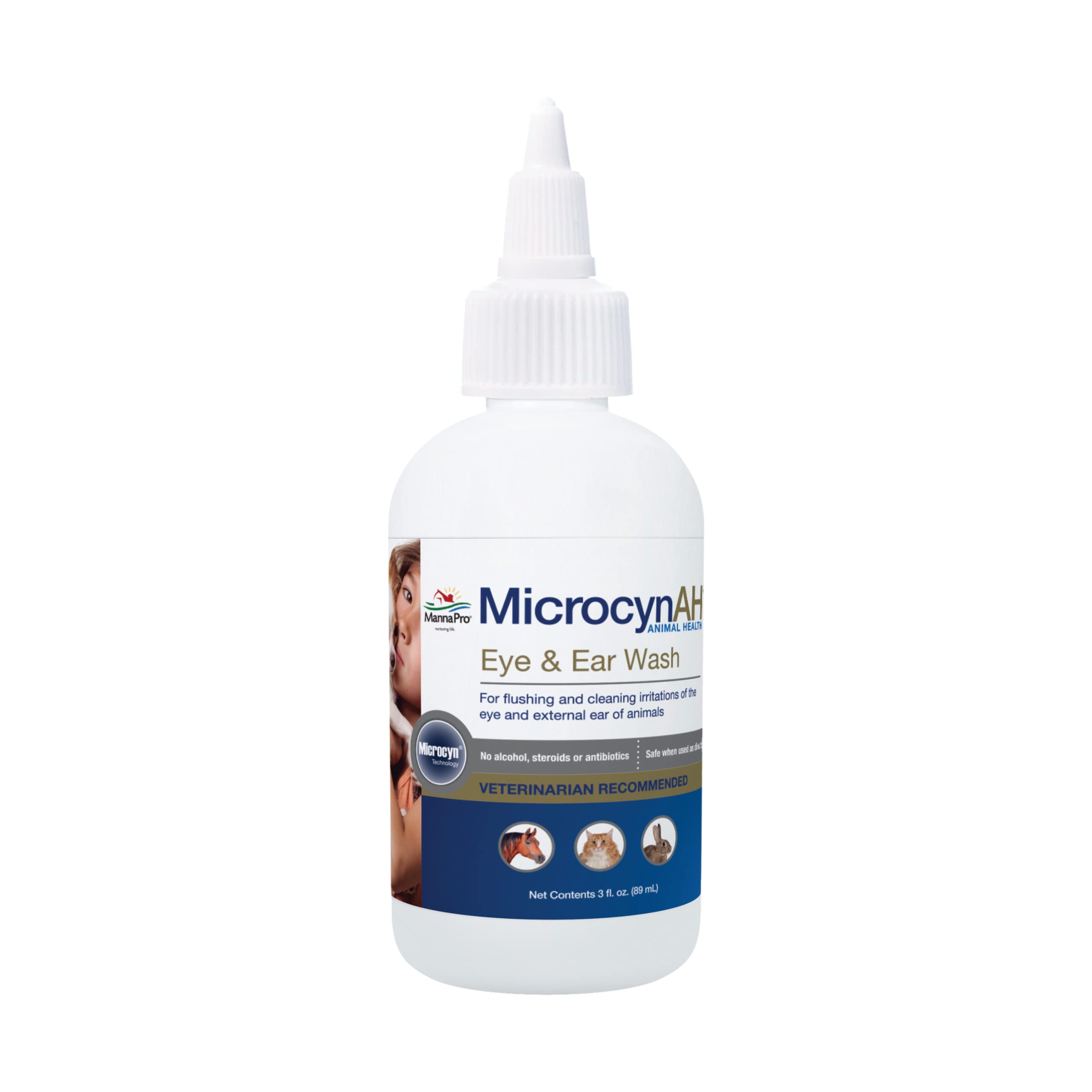 Algopix Similar Product 14 - Manna Pro MicrocynAH Ear Eye Wash 3