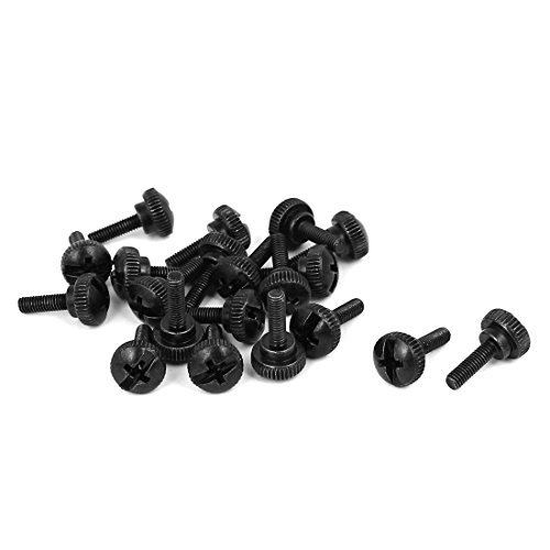 Algopix Similar Product 1 - uxcell M3 x 10mm Knurled Phillips Head