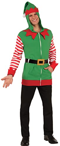 Algopix Similar Product 5 - Forum Novelties Holiday Elf Hoodie As