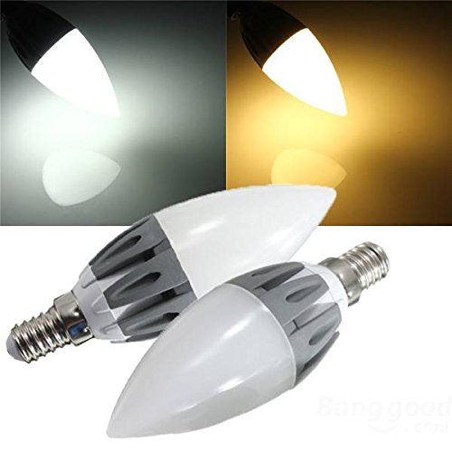 Algopix Similar Product 12 - Bazaar C37 E14 3W Warm WhiteWhite