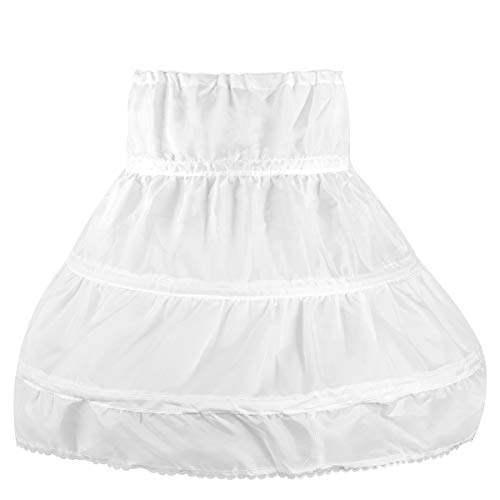 Algopix Similar Product 3 - OULII Girls Petticoat Half Slip 3 Hoop