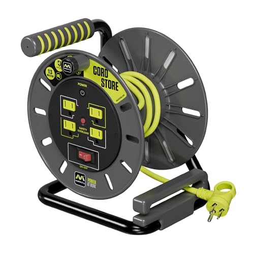Algopix Similar Product 18 - Masterplug 3ft Cord Reel Retractable