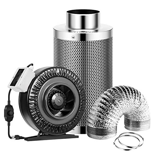 Algopix Similar Product 14 - VIVOSUN 6 Inch 440 CFM Inline Fan with