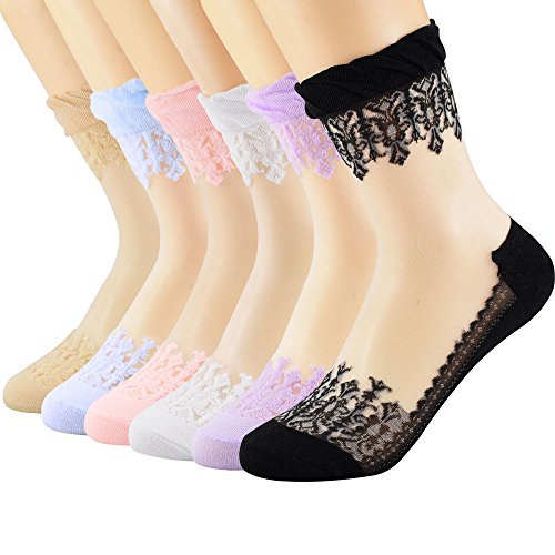Algopix Similar Product 7 - Floosum Womens 6 Pairs Ultrathin