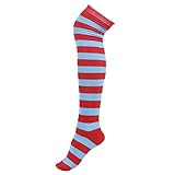 Algopix Similar Product 12 - HDE Womens Extra Long Striped Socks
