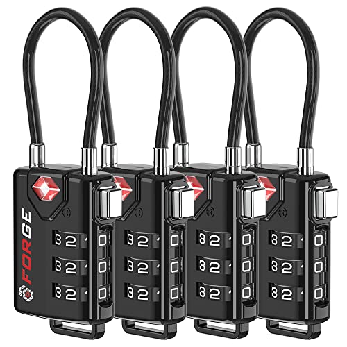 Algopix Similar Product 1 - TSA Approved Cable Luggage Locks