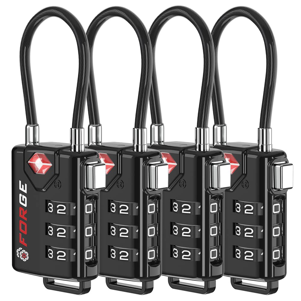 Algopix Similar Product 17 - TSA Approved Cable Luggage Locks