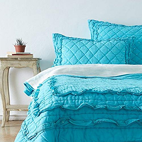 Algopix Similar Product 17 - BeYoutiful Home Teal Chanel Quilt