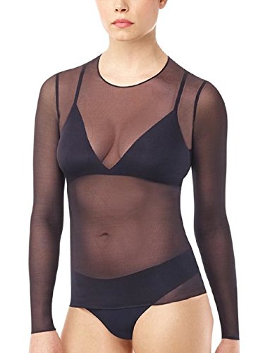 Algopix Similar Product 17 - Commando Womens Chic Mesh Long Sleeve